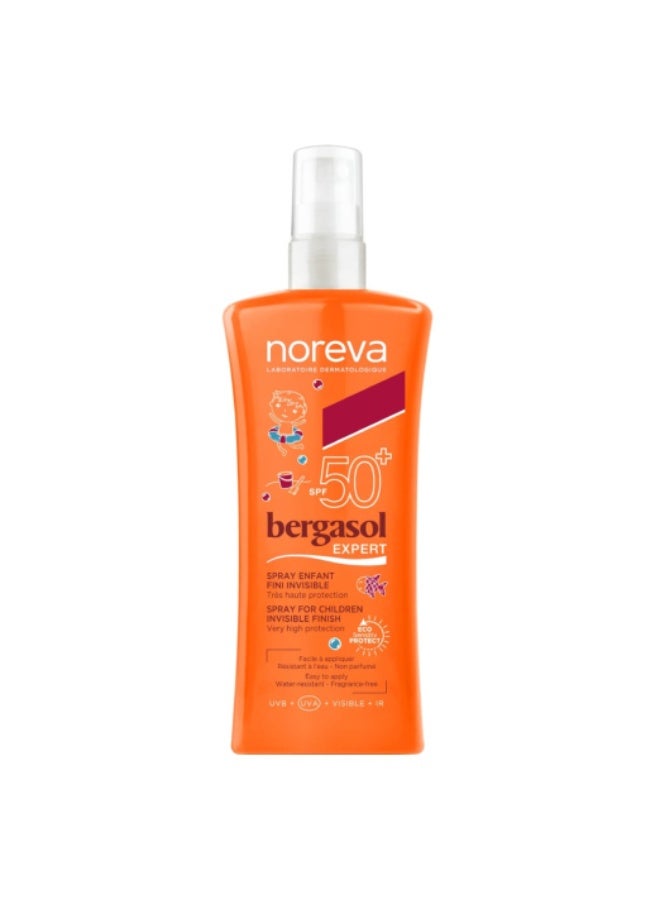 Noreva Bergasol Expert Spray For Children Invisible Finish SPF50+ 125ml - Image 1