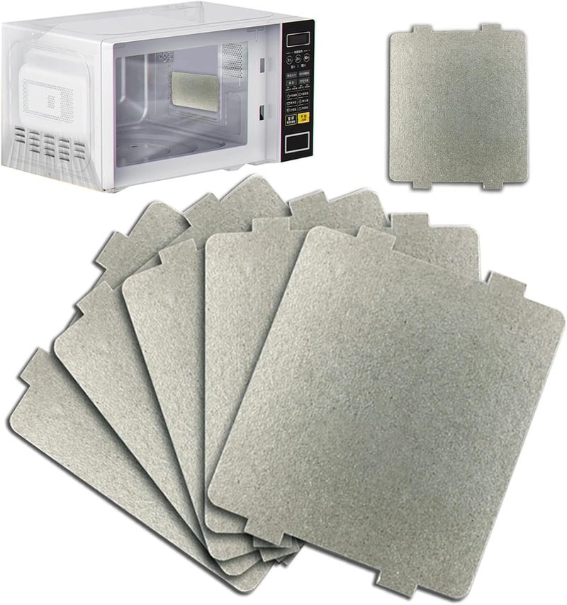 Aputue Microwave Oven Parts Mica Slice, 6 Pack Universal Waveguide Cover Sheets, Microwave Oven Parts Mica Slice for Home Kitchen Restaurant Office Thick Heat Insulation Accessories(108×99mm) - Image 1