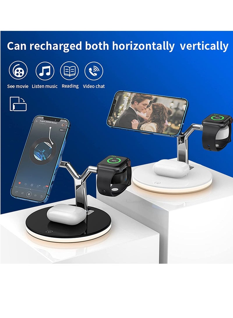 3 in 1 Wireless Fast Charger Bracket for Apple iPhone 12/12 Pro / 12 Pro Max,  Airpods , Watch 6/5/4/3/2 - Image 4