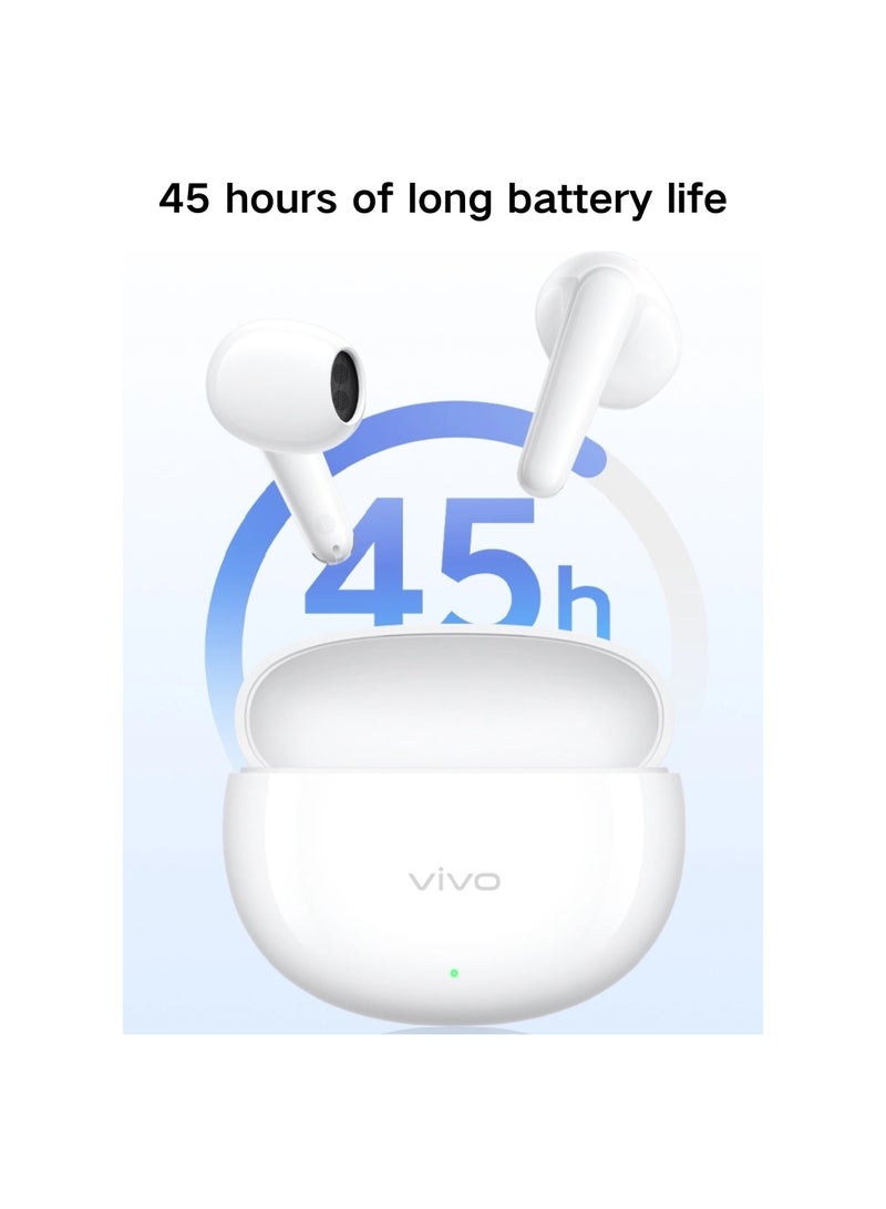 فيفو سماعات لاسلكية - موديل vivo TWS Air3 - بطارية 45 ساعة، 3.6 جرام خفيفة، درايفر 12 مم، تقليل ضوضاء AI، تأخير 44 مللي ثانية، IP54، اتصال مزدوج - Image 4
