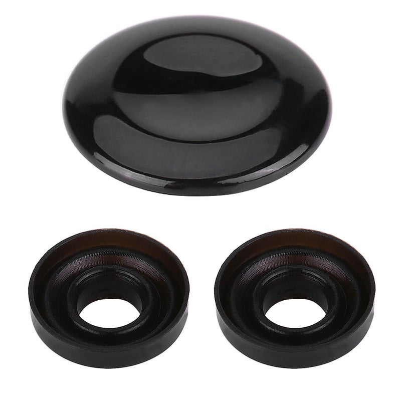 Joystick Center Button Cover MMI Knob Repair Kit for Audi A4 A5 A6 Q5 Q7 S5 S6 Paint Black - Image 1