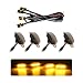 FSTURIOS 4PCS Car LED Grille Lights Bright Front Grill Bumper Trim Lamps with Wiring Harness Waterproof Grille LED Lights for 20042019 F150 F250 F350 Raptor20132018 Ram 1500 BlackYellow - Image 2