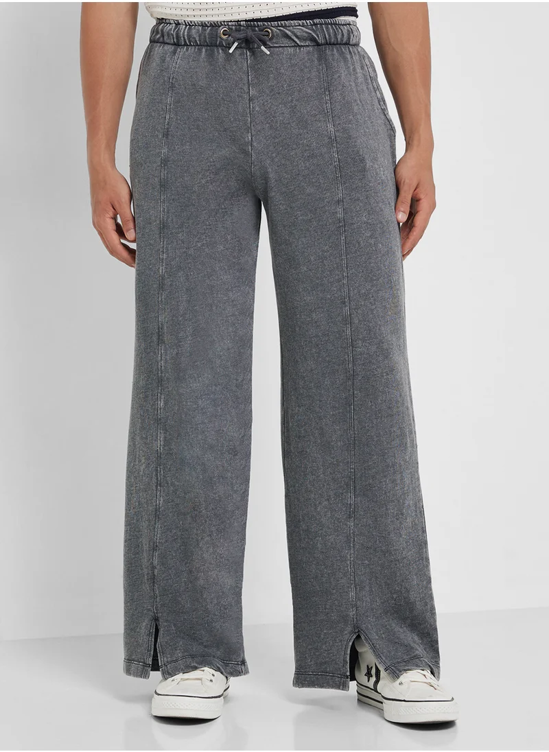 BRAVE SOUL Relaxed Wide Leg Joggers