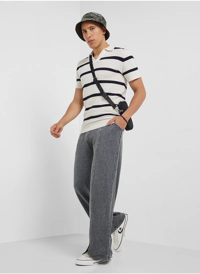 برايف سول Relaxed Wide Leg Joggers