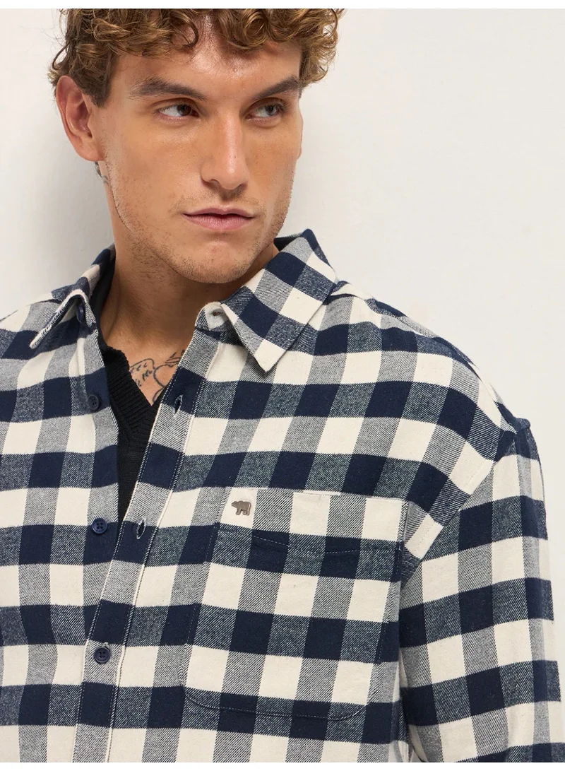 THE BEAR HOUSE  Men’s Long Sleeve Shirt – Classic, Comfortable and Stylish Essential for Work, Travel or Casual Outings for Men | Best Price UAE