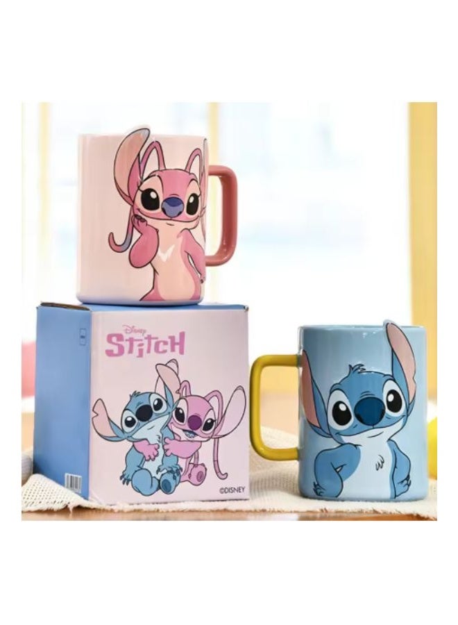 ديزني كوب سيراميك ديزني ليلو وستيتش أنجل - وردي - Image 3