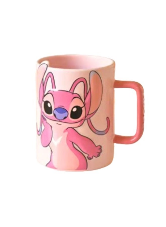 ديزني كوب سيراميك ديزني ليلو وستيتش أنجل - وردي - Image 1