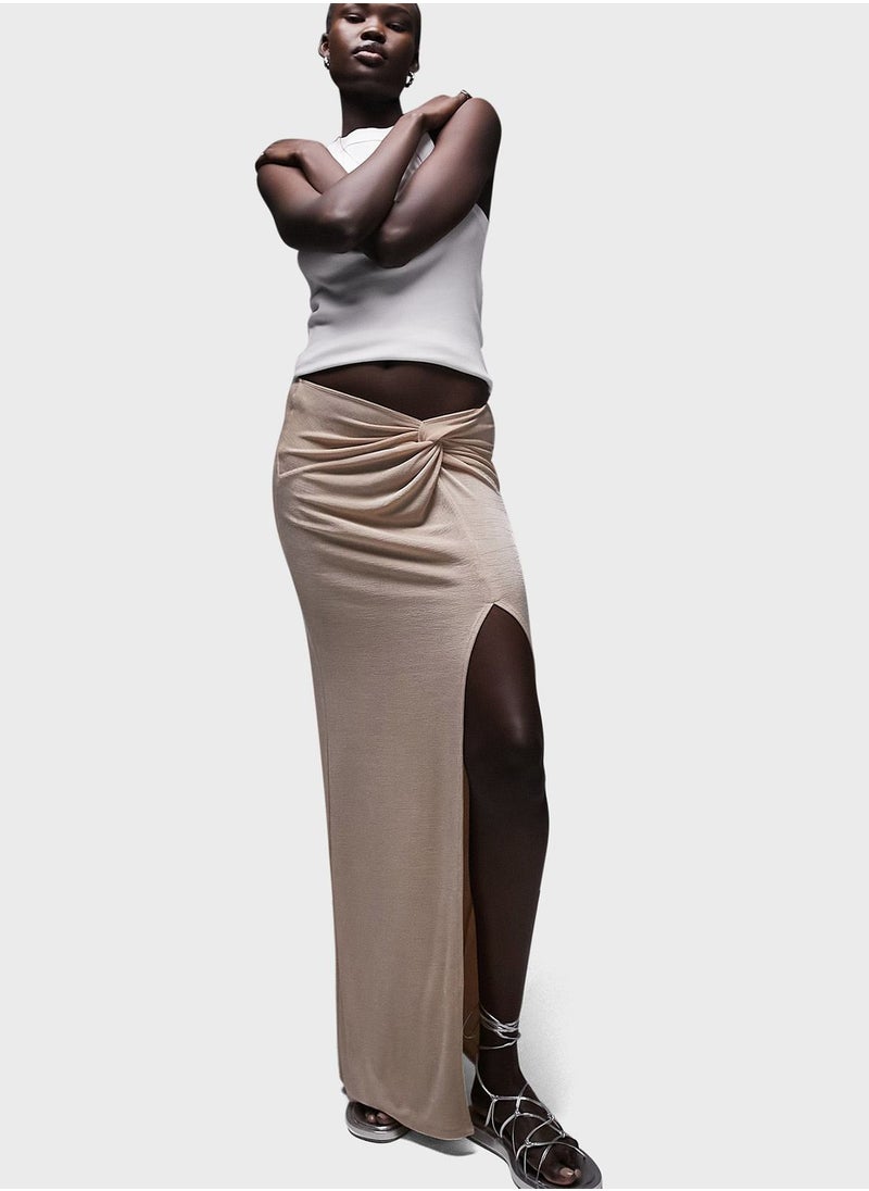 Topshop Tall - Front Twisted Maxi Skirt - Image 1