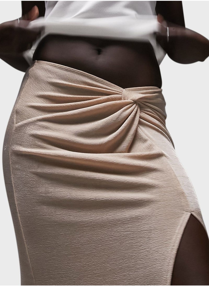 Topshop Tall - Front Twisted Maxi Skirt - Image 1