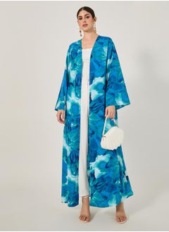 Styli Floral Printed Regular Fit Maxi Kimono  - Image 1