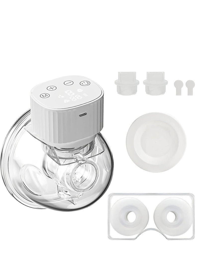 SYOSI Breast Pumps, Portable Wireless Wearable Pump, Rechargeable Hands Free Pump Electric with 3 Modes 9 Levels - Image 1