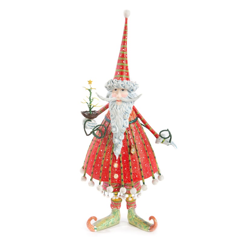 mackenzie childs MACKENZIECHILDS Patience Brewster Dash Away Figurine Christmas Home Decor Dashing Santa