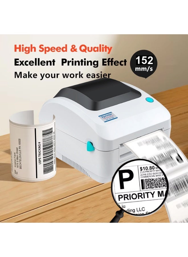 Xprinter XP-470B Thermal Label Printer (USB + LAN Interface) - 4-Inch High-Speed Shipping Label Printer for Warehouse & E-commerce - Compatible with Amazon, Noon & All Couriers. - Image 3
