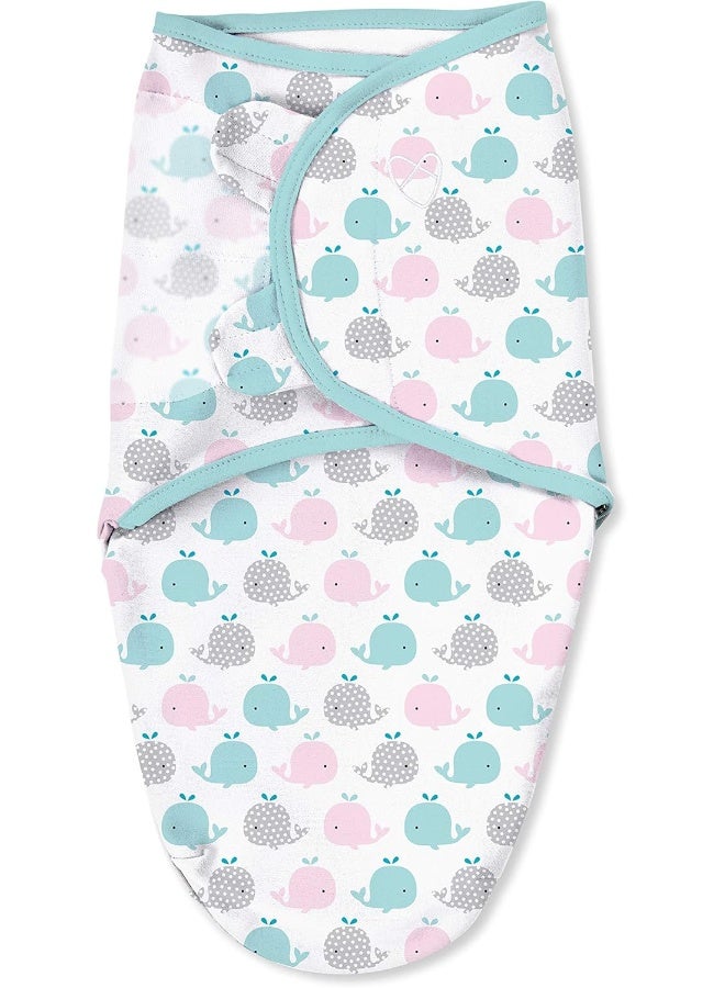 SwaddleMe Original Swaddle - Size Small, 0-3 Months, 2-Pack (Pink Polka Whale) - Image 2