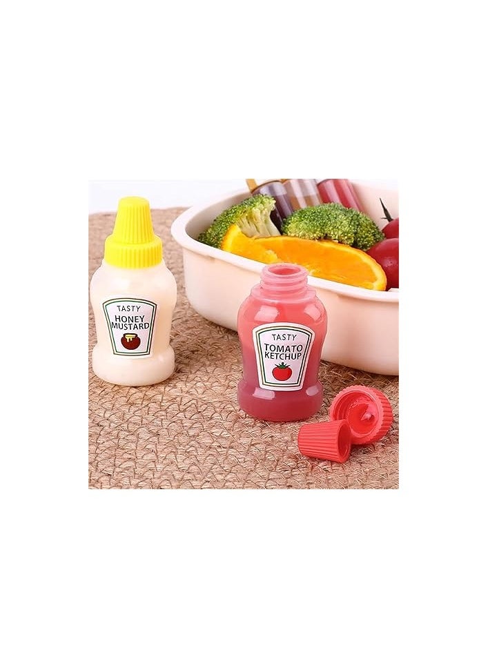 Generic - Squeeze Sauce Dispenser Bottles 4 Pack - Perfect for Ketchup, Mustard, Honey, Leak Proof & Sealable. Compact for Easy Use | From Generic - Image 1