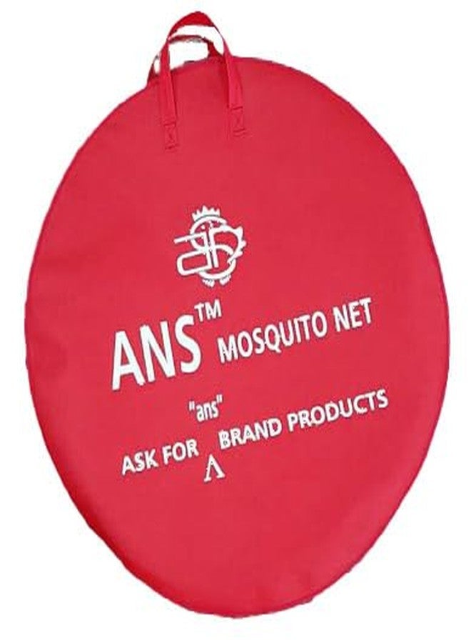 ANS Premium Double Bed King Size Foldable Mosquito Net - Rust-Free Rod, 35 GSM Fabric quality - 200x200x150 cms - 2 Doors - with Storage Bag - Easy Setup Super Soft Net (Pink Color Mosquito net Double bed) - Image 2