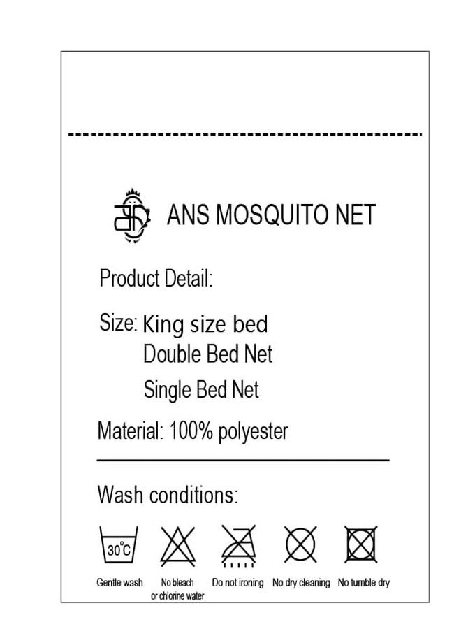 ANS Premium Double Bed King Size Foldable Mosquito Net - Rust-Free Rod, 35 GSM Fabric quality - 200x200x150 cms - 2 Doors - with Storage Bag - Easy Setup Super Soft Net (Pink Color Mosquito net Double bed) - Image 3