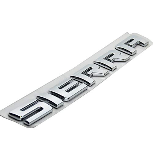 dgea 1x Chrome Sierra Emblem FIT GMC Door Rear Tailgate LIFTGATE Badge Letters Name 3D Raised Strong Adhesive Fit for Sierra (Silver) - Image 4