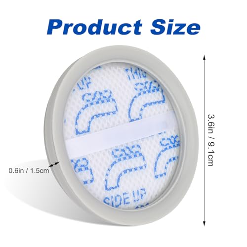 SavStor NEC101 Replacement Filters Compatible with Eureka NEC101 Cordless Vacuum Cleaner,Washable Vacuum Filter Replacement Accessories Part,Compared to part # P1006 (4+1) - Image 3