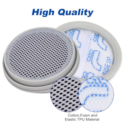 SavStor NEC101 Replacement Filters Compatible with Eureka NEC101 Cordless Vacuum Cleaner,Washable Vacuum Filter Replacement Accessories Part,Compared to part # P1006 (4+1) - Image 4
