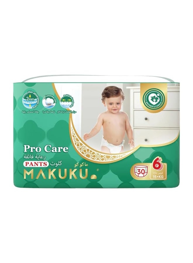 Makuku Pro Care Pants Diapers - Size 6 (15+kg) | 18-24months | 30 Pieces - Image 1