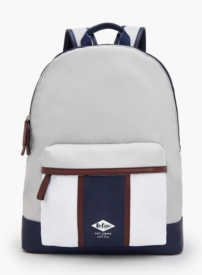 Colorblock Print School Backpack With Padded Straps - 33x20x43 CM