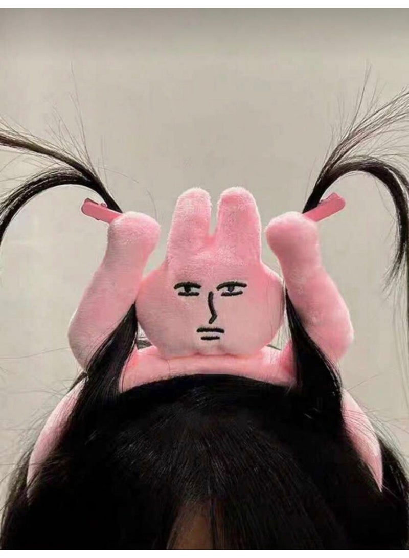Hair Band Pink Bunny Ears - Image 2