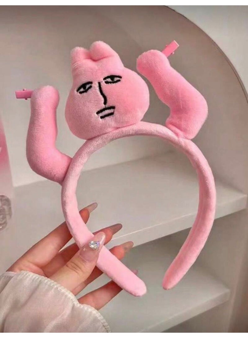 Hair Band Pink Bunny Ears - Image 1