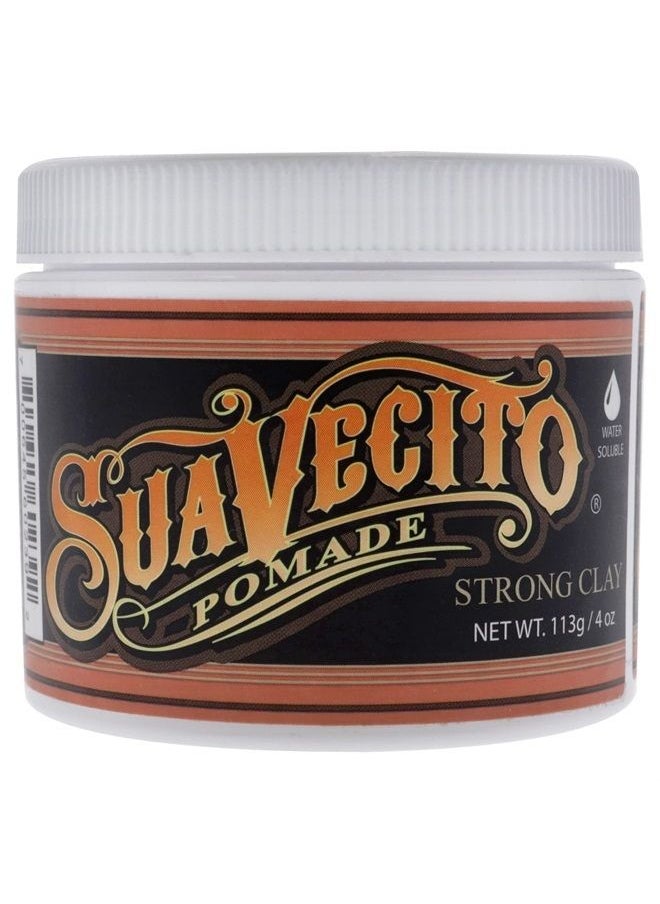 SUAVECITO Pomade Firme Clay 4 oz, 1 Pack - Strong Hold Hair Clay For Men - Low Shine Matte Hair Clay Pomade For Natural Texture Hairstyles  - Image 1