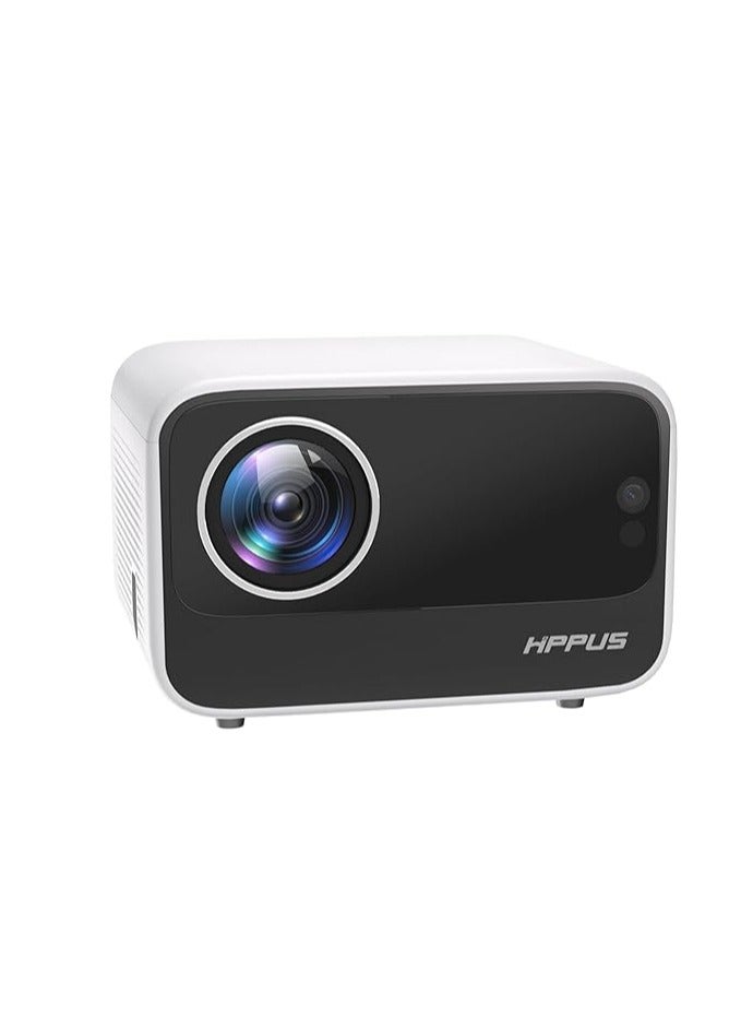 【Android TV】  Projector 4K WiFi6 Bluetooth Full HD 1080P Native 500ANSI, Electric Focus Projector Home Cinema for iOS/Android/TV Stick, USB AV HDMI  - Image 1