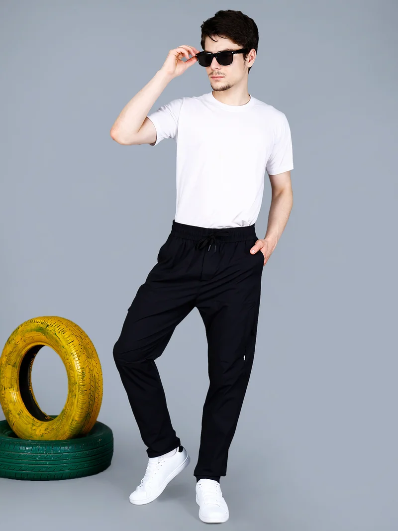 Fort Collins Fort Collins Men Zip Pocket Cargo Pants with Drawstring