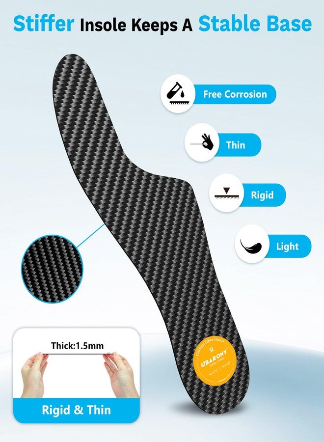 UBARONY Morton's Extension Orthotic, Carbon Fiber Insole, Rigid Shoe Insert Turf Toe Plate Pain Relief for Morton's Toe, Hallux Rigidus, Broken Big Toe, Arthritis for Walking Running Work Recovery - Image 5