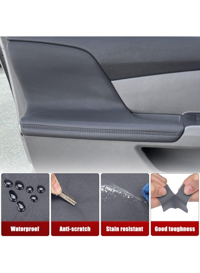 Auto Door Panel Armrest Cover for Honda Odyssey 2011-2017 Vinyl Microfiber Leather Car Door Armrest Replacement Pair Dark Gray - Image 5