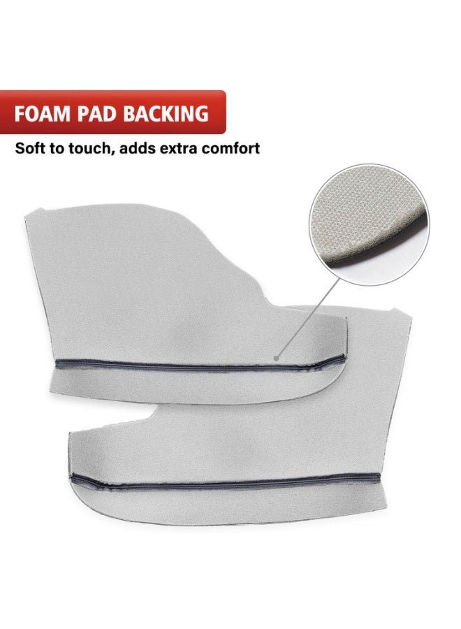 Auto Door Panel Armrest Cover for Honda Odyssey 2011-2017 Vinyl Microfiber Leather Car Door Armrest Replacement Pair Dark Gray - Image 3