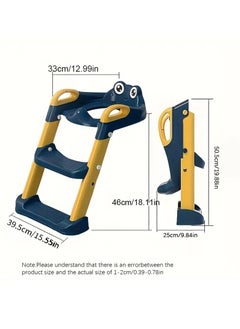 Gonice Frog-Shaped Toilet Training Ladder for Kids - Sturdy, Adjustable, Non-Slip, Easy-to-Clean Helper for Potty Training - Perfect for Bathroom  - Image 4