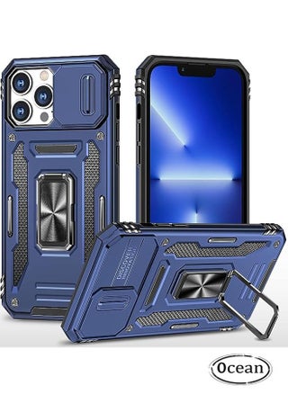 iPhone 15 Pro Max Case, Slide Camera Cover, Built-in 360° Rotate Ring Kickstand, Military Grade Shockproof Test, Heavy Duty Shockproof Protective Case for iPhone 15 Pro Max 6.7 Inch (Blue) - pzsku/ZFA16E3F7419A20BD9429Z/45/_/1692068777/3d342361-bb06-4dbc-a68d-5fe25a61be3a