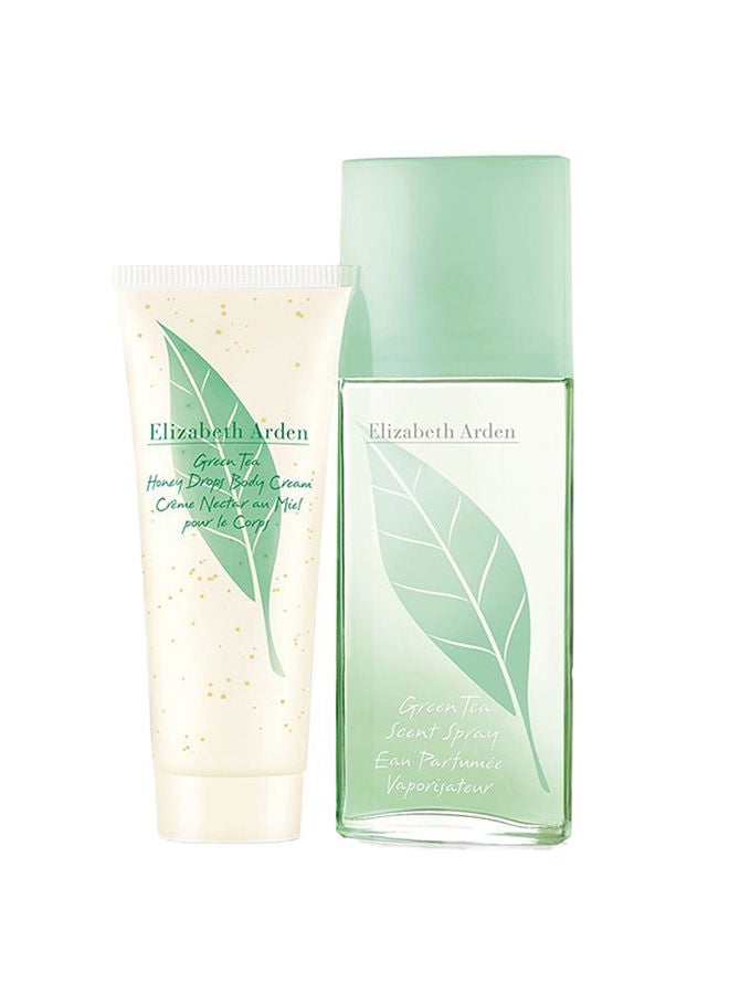 Elizabeth Arden Elizabeth Arden Green Tea Eau Perfume 100Ml+100Ml Body Cream Set  - Image 2