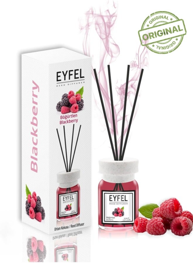 EYFEL EYFEL Blackberry Reed Diffuser Set – 120ML Premium Long-Lasting Home Fragrance with Elegant Diffuser Sticks for Bathrooms, Living Spaces, Offices, Shops & Showrooms  - Image 1