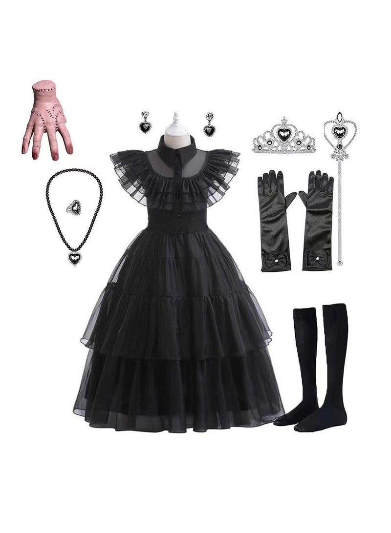 Bluejw Adams Costume Dress Outfits With Accessories Dress Up Set Family Birthday Cosplay Party - Image 1