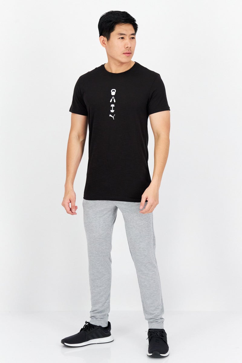 PUMA Men Sportswear Fit Short Sleeve Training Top, Black - Image 3