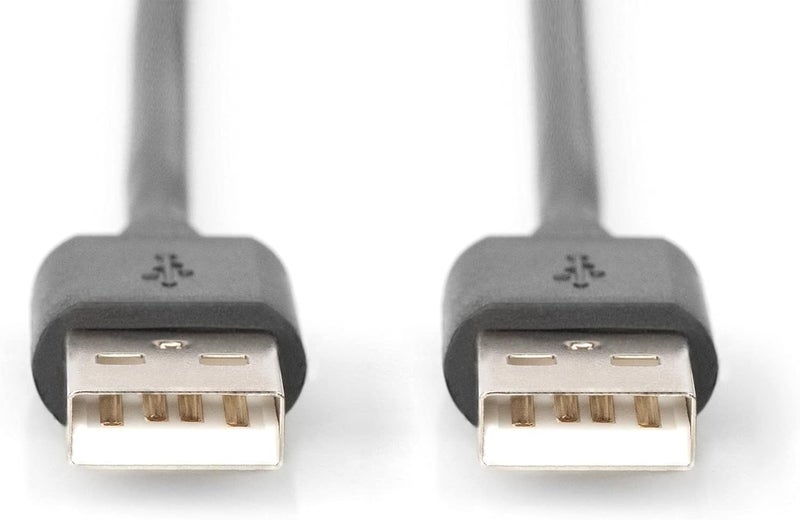 DIGITUS 1.8m Length USB 2.0 Connection Cable A Male - A Male - Black - Image 5