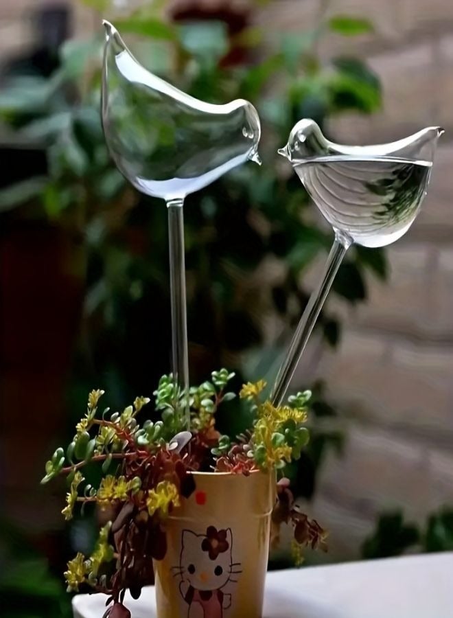 Generic Waterer Bird Self Watering Bulb Hand Blown Clear Glass Plant Transparent 25.00 * 1.00 * 10cm  - Image 5