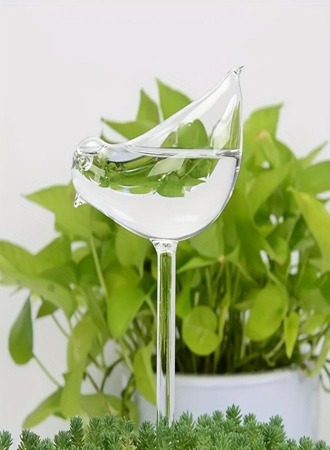 Generic Waterer Bird Self Watering Bulb Hand Blown Clear Glass Plant Transparent 25.00 * 1.00 * 10cm  - Image 3