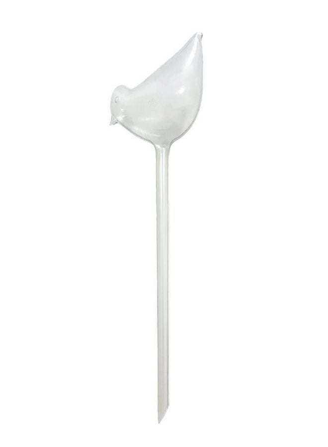 Generic Waterer Bird Self Watering Bulb Hand Blown Clear Glass Plant Transparent 25.00 * 1.00 * 10cm  - Image 2