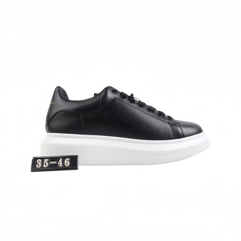 Classic White Unisex Couple Sneakers with 5cm Hidden Height Increase - Casual Low-Top Shoes for Men and Women