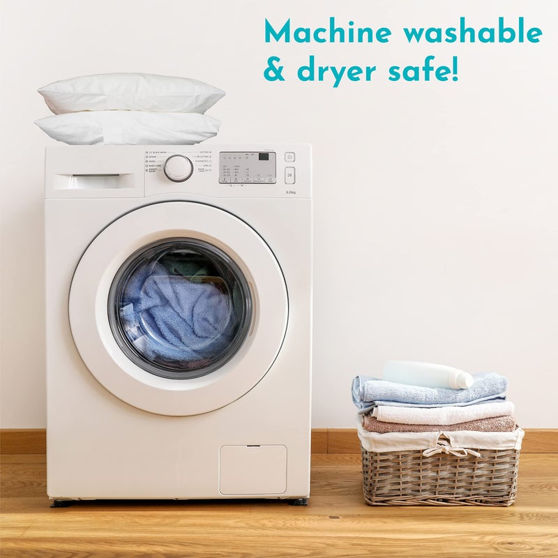 Little Sleepy Head Toddler Pillow with Pillowcase 13x18 - Kids Pillow for Sleeping - Toddler Pillow - Better Neck Support Ergonomic Pillow and Toddler Pillowcase - Best Pillows for Kids (White) - Image 3