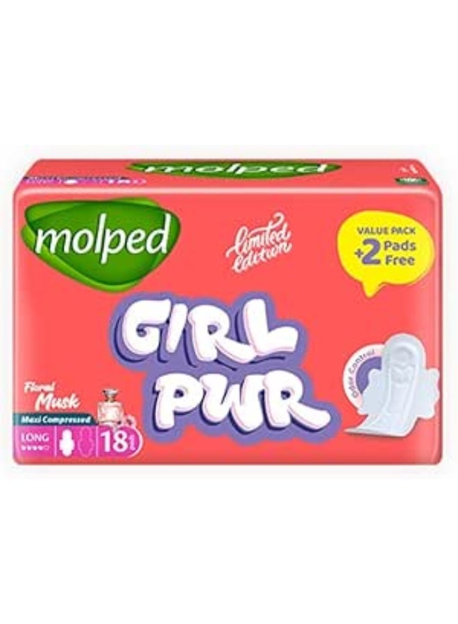 Limited Edition with Floral Musk - Long - 18 Pads