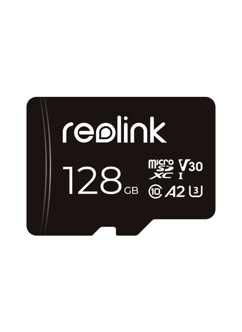 128GB microSDXC UHS-I Memory Card, U3, A2, V30, Class 10, Micro SD Card Compatible with Reolink Security Camera