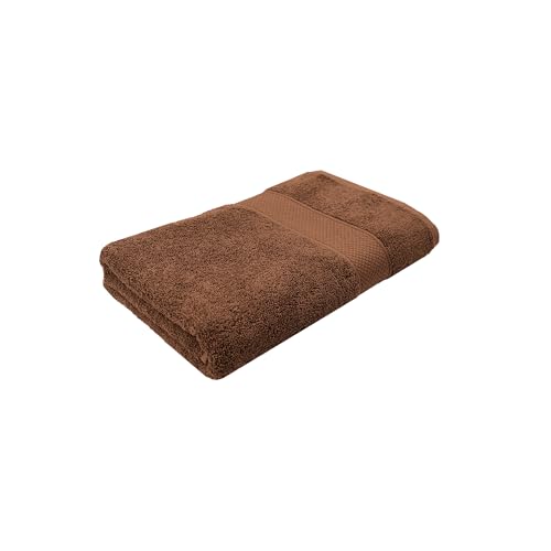 Trident 100% Cotton Towels for Bath | Towels for Bath Large Size | Trident Bath Towel - Soft & Absorbent | 450 GSM | 1 Piece Bath Towel for Men/Women | Urban Comfort | 70 cms x 140 cms - Coconut Shell - Image 1