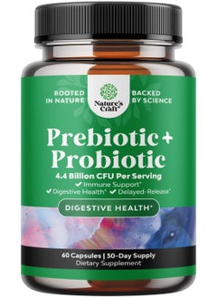 Natures Craft Nature's Craft Prebiotic+Probiotic,Immunity Support,Delayed-Release-Digestive health - 60 Capsules  - Image 1